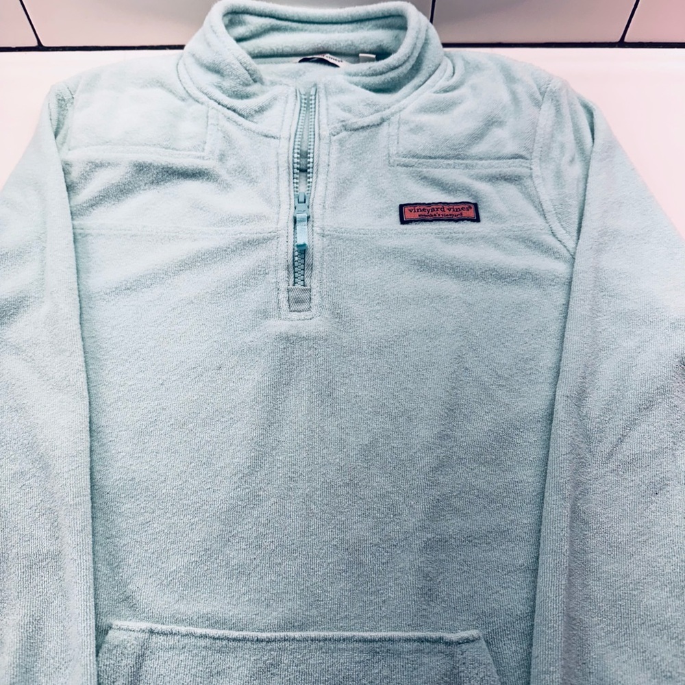 Vineyard Vines Shep shirt -terry cloth very light EUC -Sz XL 16